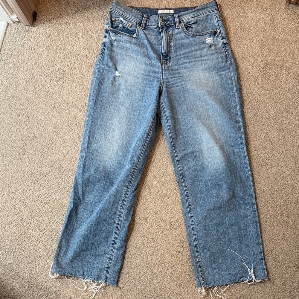 12th Tribe Light Blue Boyfriend Jeans